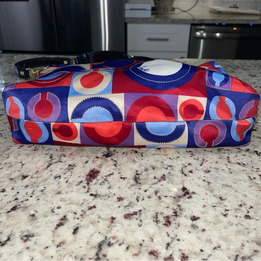 Coach Limited Edition Madison Op Art Julianne Bag Tote Handbag Purse 13253 🔥🔥🔥 - Picture 4 of 16